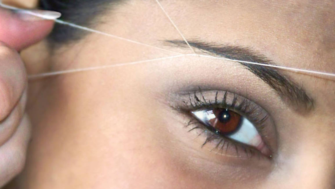 What is eyebrow threading?
